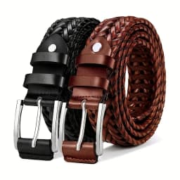 Men's Belt Casual Sports Hollow Woven Waistband Jeans Waistband, Gift for Dad or Boyfriend