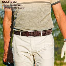 Men's Belt Casual Sports Hollow Woven Waistband Jeans Waistband, Gift for Dad or Boyfriend