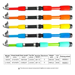 NGB 1.8/2.1m Telescopic Fishing Rod Reel Combo Full Kit Carbon Fiber Rod Pole Spinning Reel Fishing Bag Case Pesca Gear Set