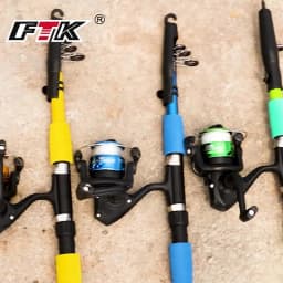 NGB 1.8/2.1m Telescopic Fishing Rod Reel Combo Full Kit Carbon Fiber Rod Pole Spinning Reel Fishing Bag Case Pesca Gear Set