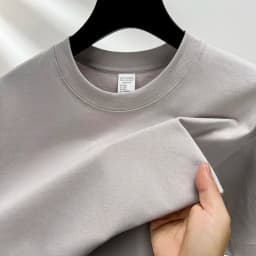 High Quality 100% Cotton Short Sleeve Men's T-Shirt Summer Round Neck Loose Casual Solid Color Plus Size Breathable Top Women