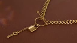 Yhpup New 316L Stainless Steel Jewelry Punk Metal Lock Pendant Necklace Minimalist 18 K Plated Chain подвеска Necklace Gala