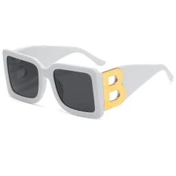2026 New Fashion Oversized Sunglasses Women Letter B Leg Design Square Luxury Trend Men Retro Big Frame Eyeglasses Oculos De Sol