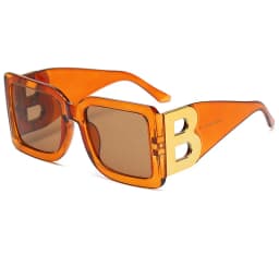 2026 New Fashion Oversized Sunglasses Women Letter B Leg Design Square Luxury Trend Men Retro Big Frame Eyeglasses Oculos De Sol