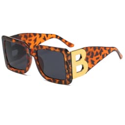 2026 New Fashion Oversized Sunglasses Women Letter B Leg Design Square Luxury Trend Men Retro Big Frame Eyeglasses Oculos De Sol
