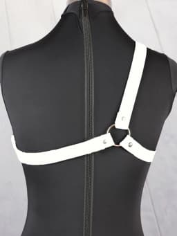 Women Single Fashion Shoulder Strap PU Leather Harnesses Belt Adjustable Punk Goth Clothing Y2k Accessories