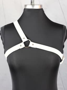 Women Single Fashion Shoulder Strap PU Leather Harnesses Belt Adjustable Punk Goth Clothing Y2k Accessories