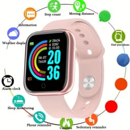 Smart Watch Sport Wristband Fitness Monitoring Track Heart Rate Call and Message Remind Men Smartwatch Woman 116 Plus Clock D13