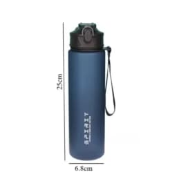 750ML Leak-Proof Sports Water Bottle with Straw and Carrying Loop BPA-Free Portable Mug with Seal Lid for Fitness Camping