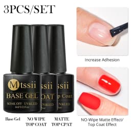 Mtssii 6PCS/Set Nude Color Gel Nail Polish Set 150 Colors Glitter Semi Permanent UV Led Gel Varnish Soak Off Nail Gel Art Design