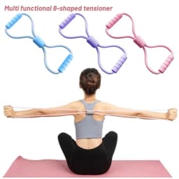 1Pc 8-word Type Resistance Band Stretch Fitness Elastic Exercise Belt Elastic Arm Band Yoga Women Equipment Fitn