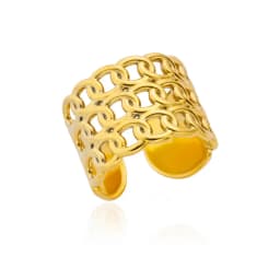 Blue Zircon Sun Stainless Steel Rings For Women Adjustable Gold Plated Aesthetic Ring Party Wedding Jewelry Gift BFF anillos