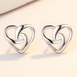 Crystal Zircon Real 925 Sterling Silver Earrings Channel Cubic Zirconia Silver Stud Earrings for Women Sterling Silver Jewelry