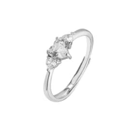 HECHENG,Love Heart Ring,Creative Sweet Heart Rings for Women, Geometric Zircon Cooper Open Ring Vintage 18k gold plated Jewelry