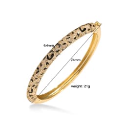 HECHENG,European and American Style CZ Stone Women's Charm Sexy Leopard Pattern Snake Pattern Bracelet Earring Series Style