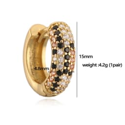 HECHENG,European and American Style CZ Stone Women's Charm Sexy Leopard Pattern Snake Pattern Bracelet Earring Series Style