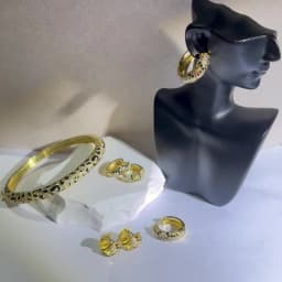 HECHENG,European and American Style CZ Stone Women's Charm Sexy Leopard Pattern Snake Pattern Bracelet Earring Series Style