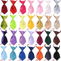 50PCS Bulk Dog Bowtie Small Dog Puppy Neckties Solid Adjustable Bow Tie For Large DogsTies Elastic Dand Pet Accessories
