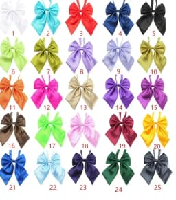 50PCS Bulk Dog Bowtie Small Dog Puppy Neckties Solid Adjustable Bow Tie For Large DogsTies Elastic Dand Pet Accessories