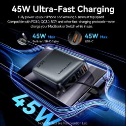 Vention CCC 45W 20000mAh Power Bank Fast Charging Portable Charger for iPhone 18 Pro Max Samsung Galaxy Battery 3C Powerbank