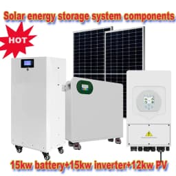 Hot Sale 10kw 12kw 15kw 20kw 30kw 50kw LiFePo4 Battery Inverter Solar Panels Power Bank Energy Storage System Complete Kits