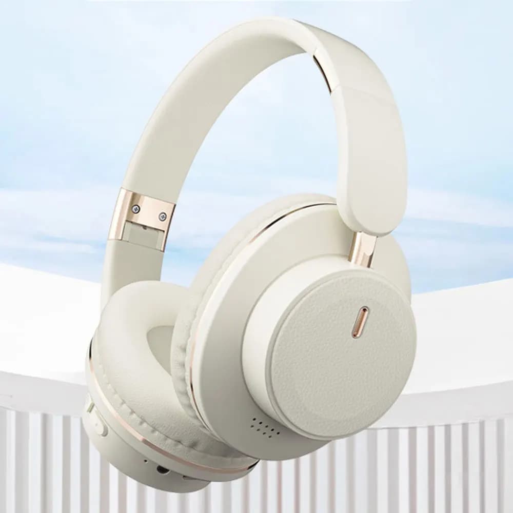 Wireless Headphones Bluetooth 5.3 Headset Foldable Portable Earphones Fashion Photography Props Aesthetic Outfit Accessories Long Battery Life Comfortable Lightweight Over Ear Bass Stereo Sound Adjustable Headband For Travel Workout Teens Daily Usage