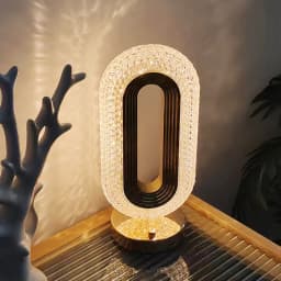 Touch Dimming Modern Desk Lamp Crystal Acrylic Table Lamp Bedroom Bedside Night Light Living Room Romantic Atmosphere Decor Lamp