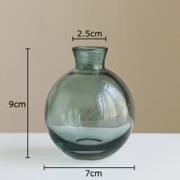 Minimalist Transparent Glass Vase Lovely Small Plant Pots Table Decoration Flower Arrangement Floral Vases Room Aesthetic Decor