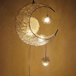 Modern Creative Pendant Light Moon Star Suspension Kids Bedroom Hanging Lamp Christmas Decorations For Home Fixture Lighting LED