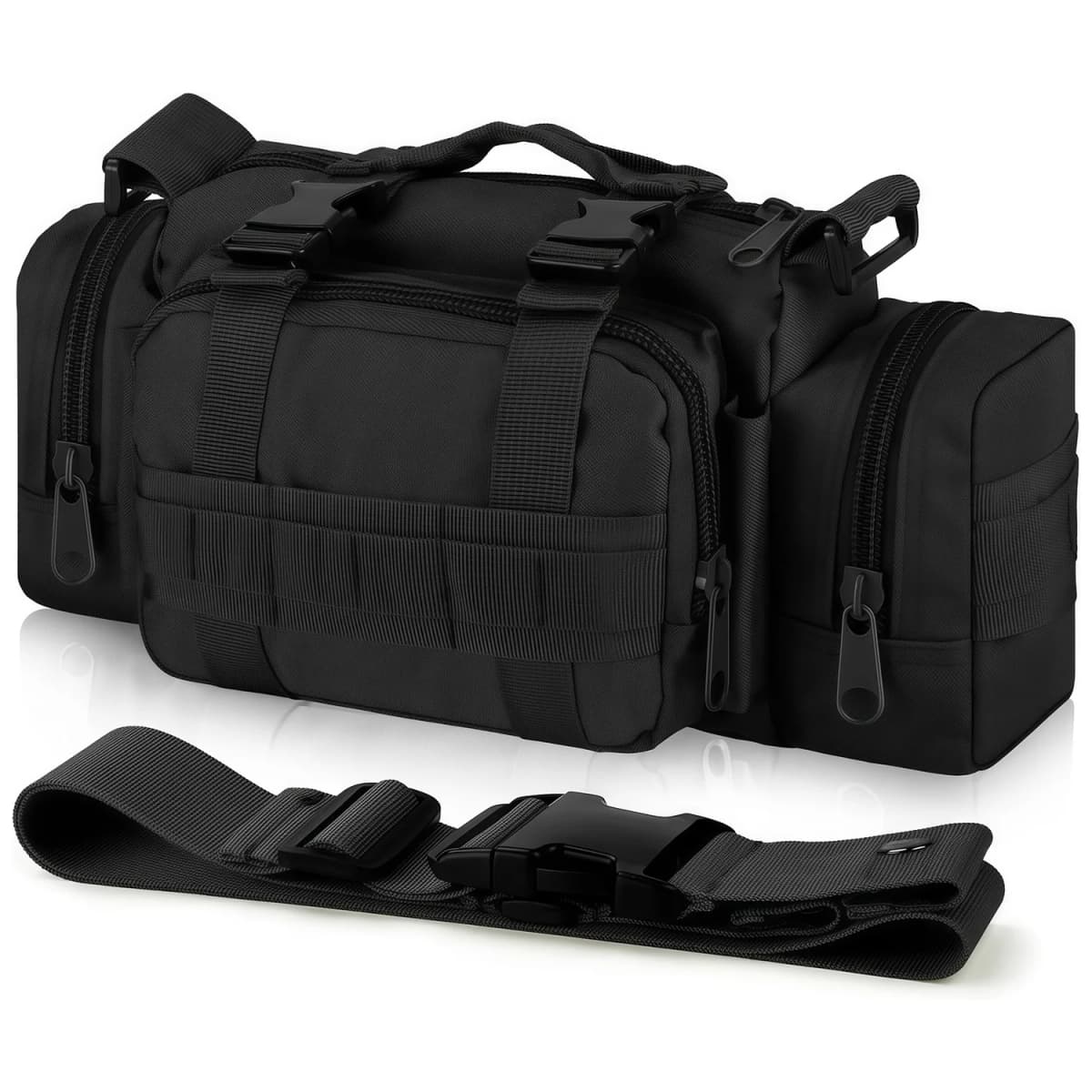 Outdoor Waist Bags for Men, Waist Fanny Packs Pouch Shoulder Bag Hand Carry Fishing Bag