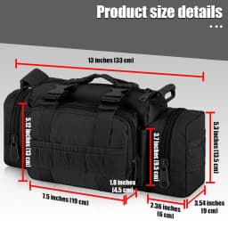 Outdoor Waist Bags for Men, Waist Fanny Packs Pouch Shoulder Bag Hand Carry Fishing Bag