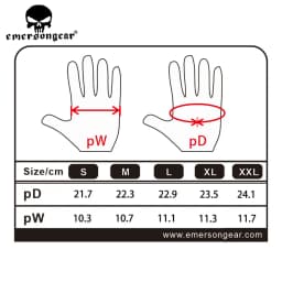 Emersongear Tactical All Finger Gloves Hunting Training Sport Climbing Shooting Cycling Full Finger Anti-Skid EM9347