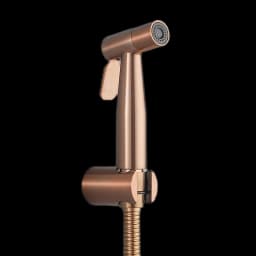 Toilet Bidet Sprayer & Hose & Support Set Brushed Gold Handheld Bidet Tap Shower Head, Rose Gold, Gun Metal Grey Shattf