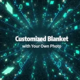 1 Piece of Custom Personalized Blanket with Image Upload DIY Flannel Blanket - Customize with Warm Photos, Soft and Warm, Suitable for Sofa, Bed, Office, Car, and Outdoor Travel - Perfect for All Seasons, Halloween, Thanksgiving, Birthdays, Weddings, Couples, Valentine's Day, Graduation, Parties, Holidays, as a Gift for Men and Women