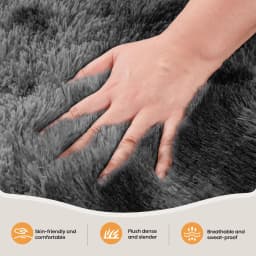 VIKAMA Minimalist Style Living Room Carpet, Fluffy And Slip-Resistant Children's Room Mat, Bathroom Carpet, Home Decoration