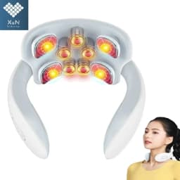 Smart Shoulder & Neck Massage Instrument, Portable Relaxation Vibrator for Daily Use Red Light H88/H66