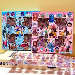 100pcs/set Idol Theme Cartoon Anime Stickers Rumi Mira Zoey Waterproof DIY Decorative Gifts for Guitar Notebook Luggage