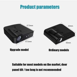Customisable Car Door Projector For Universal Vehicle Models Car Logo Wireless Courtesy LED Shadow Lights Lamp Car Accessories