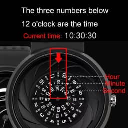 Men's Gift Enmex Creative Industrial Wristwatch Digital Design Light Sports Fashion Quartz Watches