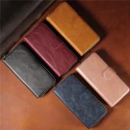 Luxury Leather Zipper Wallet Card Slot Phone Case for iPhone 18 Pro Max 17E 17 Air 16E 16 15 Plus 14 13 12 11 Flip Stand Cover