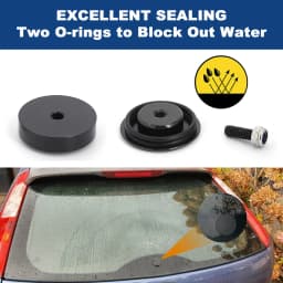 Aluminum Car Rear Wiper Delete Kit For Honda Civic Integra Mazda 3 BMW Volvo Acura RSX DC5 Plug Cap O-ring
