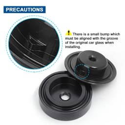 Aluminum Car Rear Wiper Delete Kit For Honda Civic Integra Mazda 3 BMW Volvo Acura RSX DC5 Plug Cap O-ring