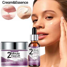 YOUNGCOME 2 Minute Face Lift Day&Night Cream with Retinol and Serum, Hyaluronic Acid, Collagen, Anti-Aging Firming Moisturizer