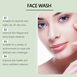HOYGI Hyaluronic Acid Cleanser Oil Control Blackhead Remover Facial Skin Pore Cleansing Gel Brightening Exfoliating Face Wash