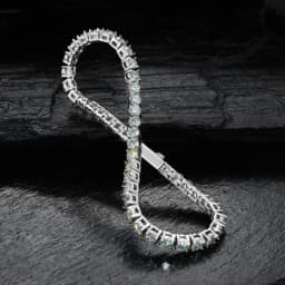 High Quality 316L Stainless Steel D VVS1 Moissanite Tennis Bracelet Iced Out Waterproof Daily Jewelry Chain Gifts for Men Women