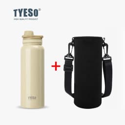 Tyeso Stainless Steel Thermos Mug Outdoor Sports Keeps Cold and Heat High Capacity Thermo Bottle Travel Vacuum Flask Thermal Cup