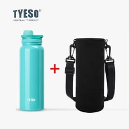 Tyeso Stainless Steel Thermos Mug Outdoor Sports Keeps Cold and Heat High Capacity Thermo Bottle Travel Vacuum Flask Thermal Cup