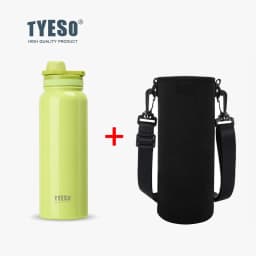 Tyeso Stainless Steel Thermos Mug Outdoor Sports Keeps Cold and Heat High Capacity Thermo Bottle Travel Vacuum Flask Thermal Cup