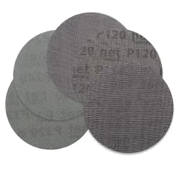50Pcs/box 5 Inch 125mm Sandpaper Autonet Mesh Sanding Discs Dust Free Anti-blocking 80/120/180/240/320 Grits For Wood Sanding
