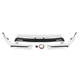 For 2022-24 Honda Civic Sedan And Hatchback Models YOFER Style Front Bumper Spoiler Lip Blade + Lower Side Splitter Corner Cover